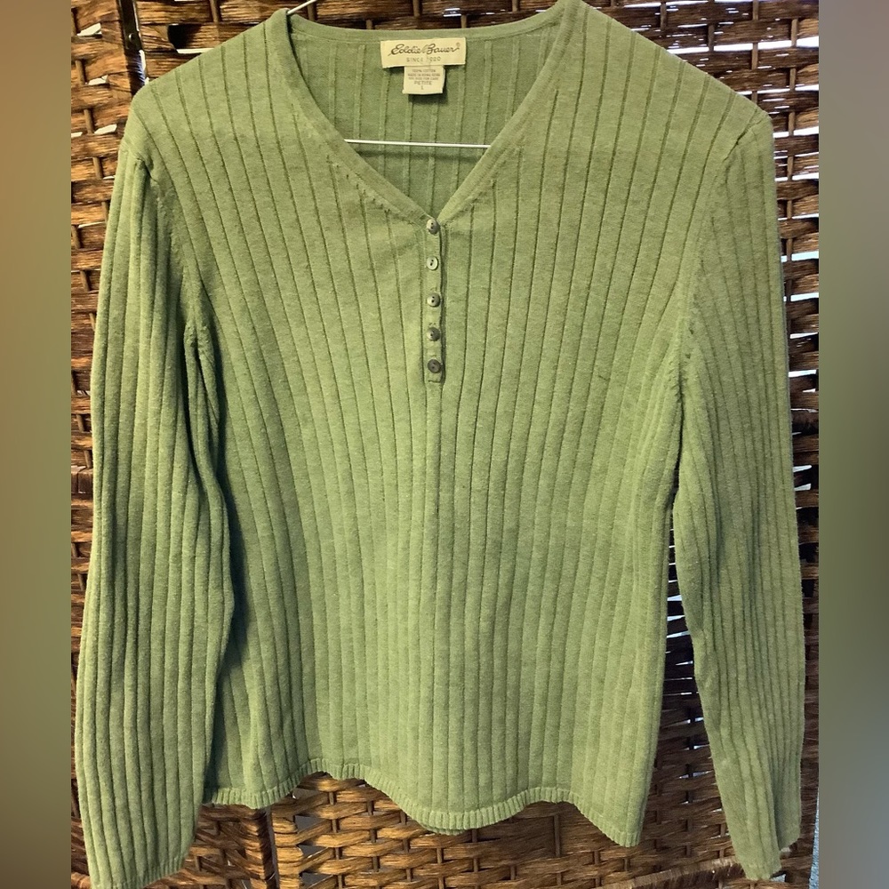 Eddie Bauer Knit V-Neck Sweater